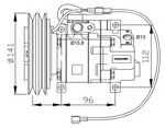 FC1150 A/C Compressor B26C61K00 H12A0AA4LM MAZDA 323 ASTINA V 1998-